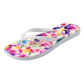 Tongs Fleurs fleurs sauvages de chabby Meadow (Incliné)
