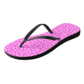 Tongs Fleurs Fuchsia (Incliné)