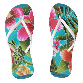 Tongs Fleurs Hibicus Flip Flop