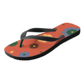 Tongs Fleurs Rétro Flip Flops (Incliné)