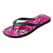 Tongs Fleurs Rose Tropical (Incliné)