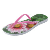 Tongs Fleurs roses (Incliné)