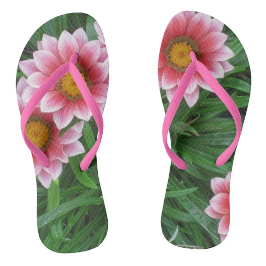 Tongs Fleurs roses (Semelle)