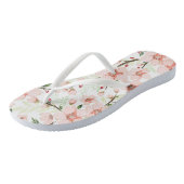 Tongs Fleurs roses (Incliné)