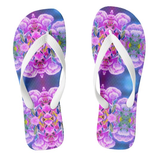 Tongs Fleurs roses pour maman (Semelle)