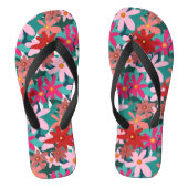 TONGS FLEURS ROUGES (Semelle)