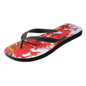 Tongs Fleurs rouges de Kalanchoe (Incliné)