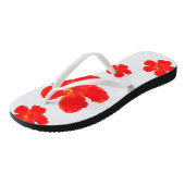 Tongs Fleurs rouges Flip Flops été (Incliné)