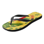 Tongs Fleurs tropicales Arrière - plan 10 (Incliné)