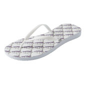 Tongs Fleurs violettes Mariage Gâteau Bridesmaid Mariée (Incliné)