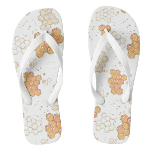 Tongs Flip Flop en impression abstraite de nid d'a