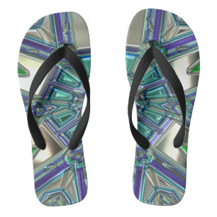 Tongs Flip Flop Fractale Cristal Vert
