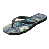 Tongs Flip Flop Fractale Cristal Vert (Incliné)