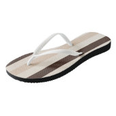 Tongs Flip Flops Beige Brown Blancs (Incliné)