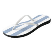 Tongs Flip Flops Bleu & Blancs (Incliné)