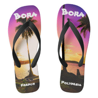 Tongs Flip Flops Bora Bora Sunset