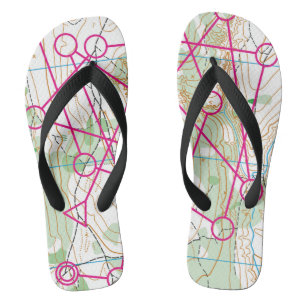 Tongs Flip flops - course d'orientation