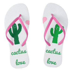 Tongs Flip Flops d'amour de Cactus