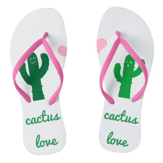 Tongs Flip Flops d'amour de Cactus (Semelle)