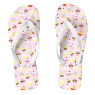Tongs Flip Flops de la fête de Cupcake