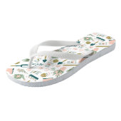 Tongs Flip Flops de l'heure du jardin (Incliné)