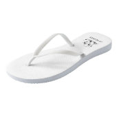 Tongs Flip Flops de mariée de plage (Incliné)