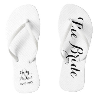Tongs Flip Flops de mariée de plage
