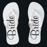 Tongs Flip Flops de mariée le jour du mariage<br><div class="desc">Sois la mariée de la tête aux pieds.</div>