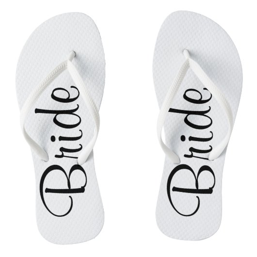 Tongs Flip Flops de mariée le jour du mariage (Semelle)