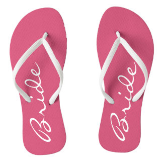 Tongs Flip Flops de mariée rose