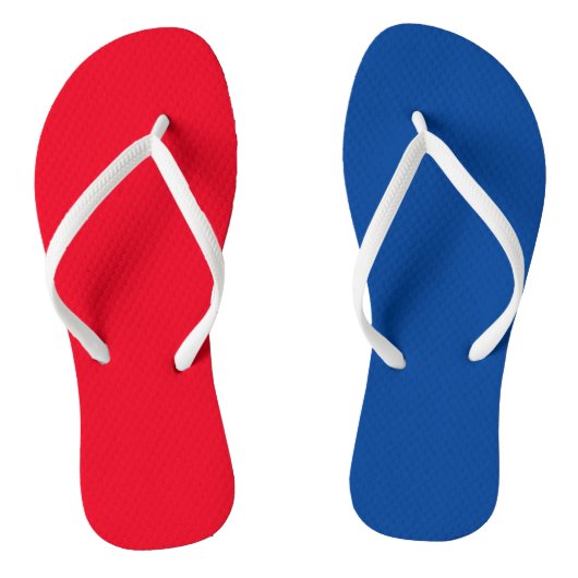 Tongs Flip Flops de plage d'été, Patriotique 4 juillet R (Semelle)