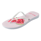 Tongs Flip Flops drôle avec pastèques juteuses sucrées (Incliné)