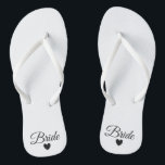 Tongs Flip-Flops - Épouse Fab Coeur<br><div class="desc">Flip Flops for the Bride ! Facilement personnalisable,  changez les couleurs de la sangle,  les couleurs uniques,  ajoutez du texte ou d'autres images !</div>