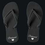 Tongs Flip-Flops - Fab Bridesmaid du coeur<br><div class="desc">Des tongs pour que la mariée soit à porter le jour de son mariage ou après celui-ci ! Facilement personnalisable,  changez les couleurs de la sangle,  les couleurs de la sole,  ajoutez du texte ou d'autres images!</div>