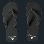 Tongs Flip-Flops - Fab Bridesmaid du coeur<br><div class="desc">Des tongs pour que la mariée soit à porter le jour de son mariage ou après celui-ci ! Facilement personnalisable,  changez les couleurs de la sangle,  les couleurs de la sole,  ajoutez du texte ou d'autres images!</div>