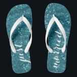 Tongs Flip Flops Mariage Marié (Turquoise)<br><div class="desc">Incontournable pour le jour de mariage,  la lune de miel et n'importe quand après pour la nouvelle mariée à célébrer!</div>