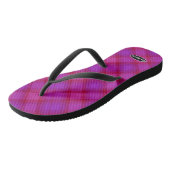 Tongs Flip-flops Plaid pour femmes HAMbWG Flip Flops pou (Incliné)