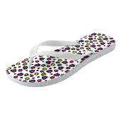 Tongs Flip Flops/Poster de animal multicolore (Incliné)