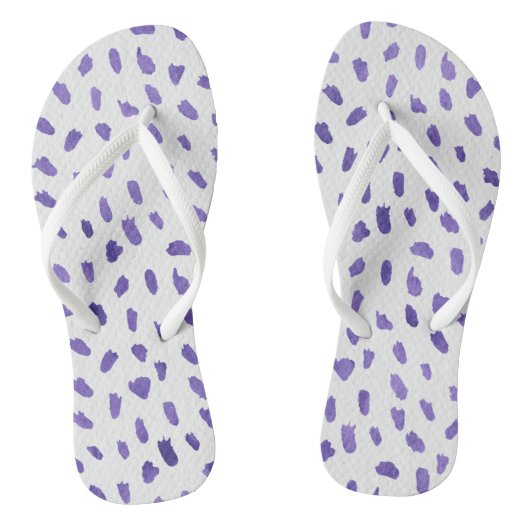 Tongs Flip Flops - Purple Pattern (Semelle)
