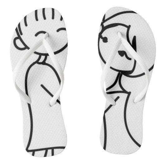 Tongs Flip Flops Saint Valentin (Semelle)