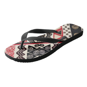 Tongs Flip Flops Tribal Africain - Flip Flops Skateboard