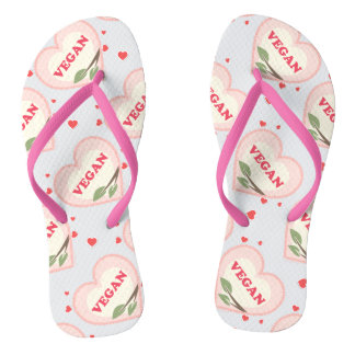 Tongs Flip Flops Vegan Love