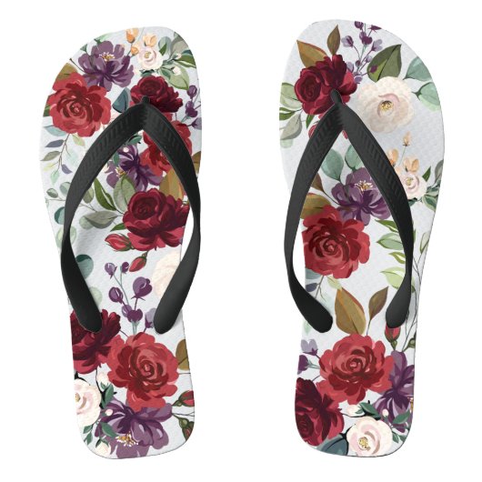 Tongs Flipflop Sandales Roses blanches Or géométrique (Semelle)