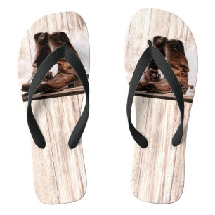Tongs Flipflop Sandals bottes pays rustique de l'Ouest