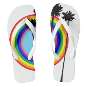 Tongs Flipflops arc-en-ciel