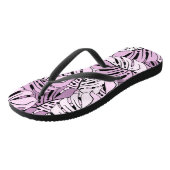 Tongs Flops à lèvres adultes - Feuilles tropicaux (Incliné)