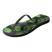 Tongs Flops à lèvres adultes - Feuilles tropicaux (Incliné)