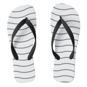 Tongs Flops Motif à vis blanc gris