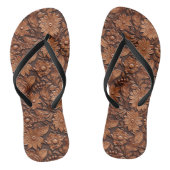 Tongs Floral Boho Brown (Semelle)