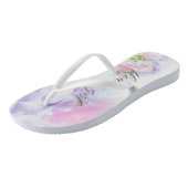 Tongs FLORAL CHIC MARIAGE POIS DOUX Fleur Fille (Incliné)